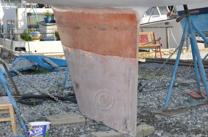1984 Mirage 30 Bottom/Keel/Rudder/Electrical - 145
