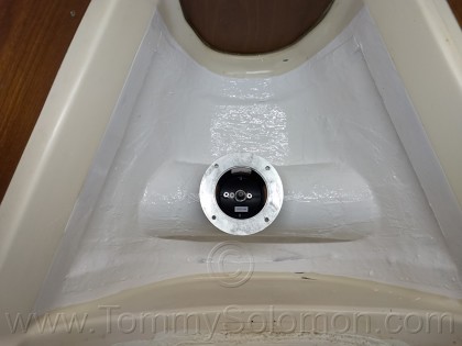 1999 Beneteau 38 Oceanis Bow Thruster Tube Install - 39