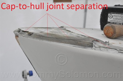 Stem Head Fitting Fail / Cap-Hull Separation - 13
