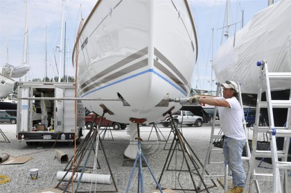 Jeanneau 495 Bow Thruster & Inner liner adjustment - 14