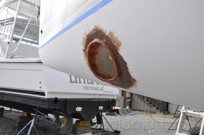 Jeanneau 495 Bow Thruster & Inner liner adjustment - 56