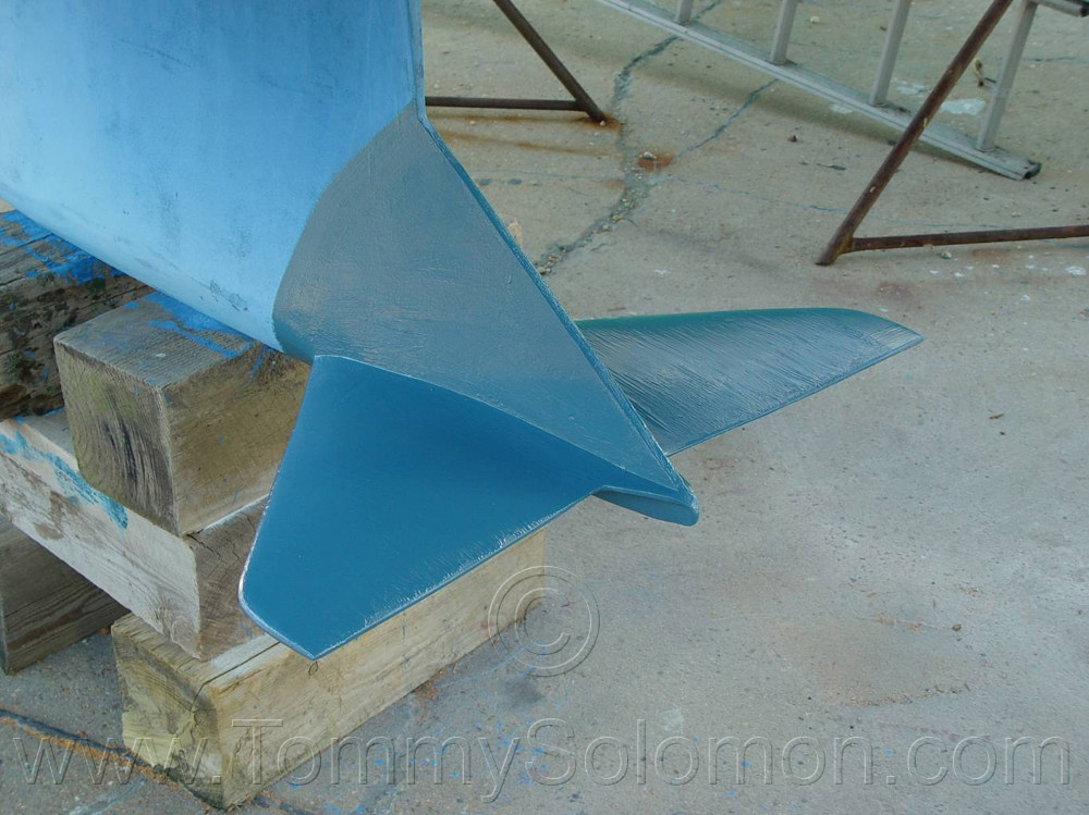 Lead Wing Keel straightened after grounding - 18