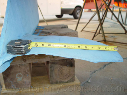 Lead Wing Keel straightened after grounding - 3