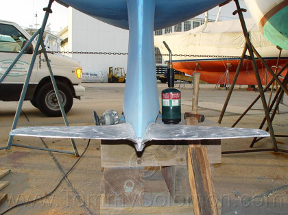 Lead Wing Keel straightened after grounding - 7