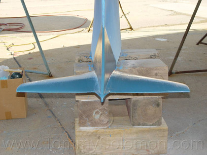 Lead Wing Keel straightened after grounding - 23