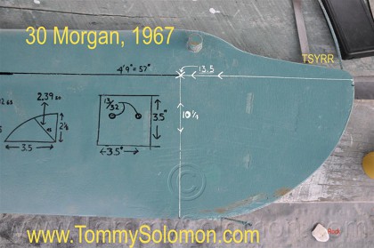 1967 Morgan 30 Swing Keel/Center Board Dimensions - 9