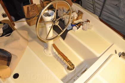 1967 Morgan 30 Tiller to Edson Wheel Conversion - 288
