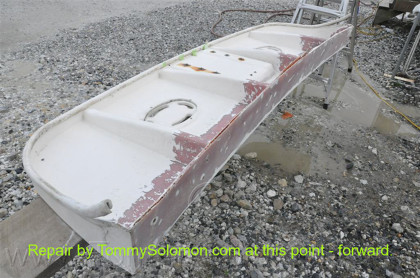 Sea Ray 310 Swim Platform - Fixing an Incorrect Repair - 12