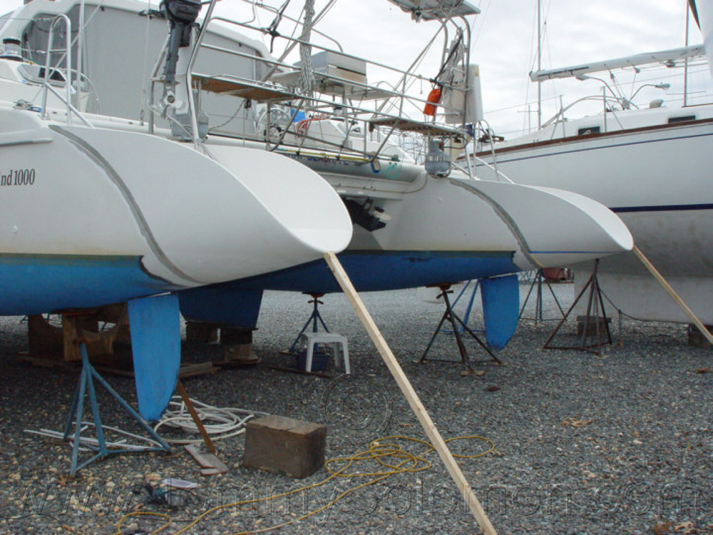 Seawind 1000 Catamaran Hull Extensions 5 Job Photos Solomon Yacht Restoration Llc Member