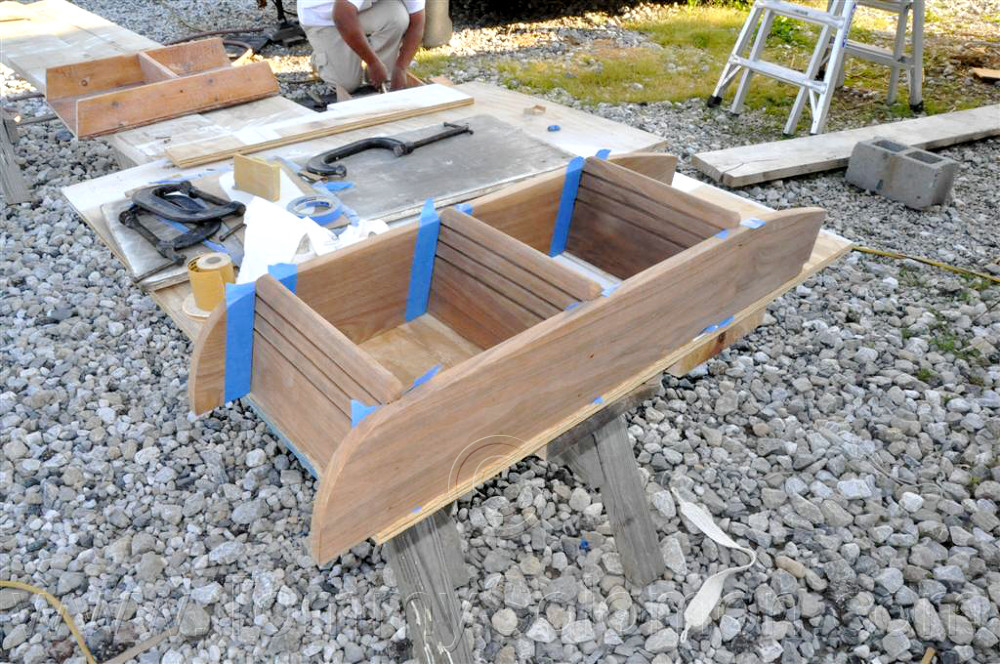 Teak Companionway Ladder Refurb - 22