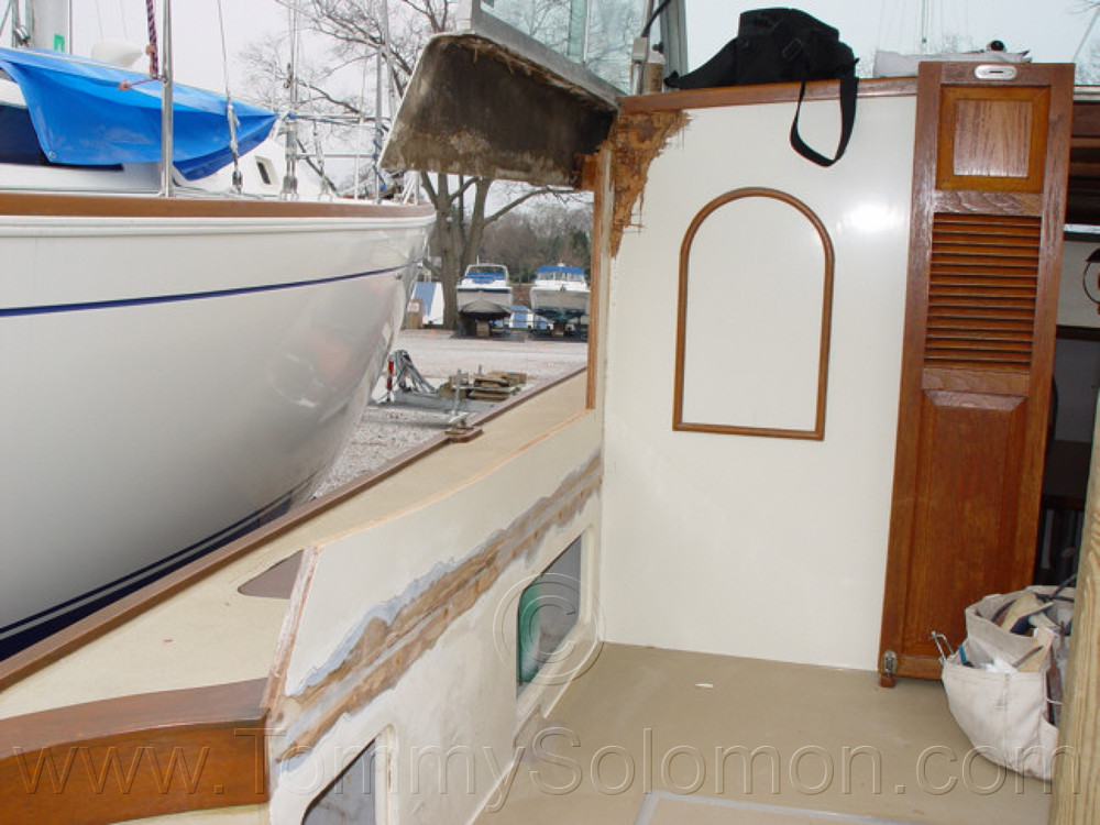 Custom Cabin Cruiser Panel Rot - 1