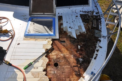 1976 Chris Craft SF 32 Core Replacement/Soda Blast 