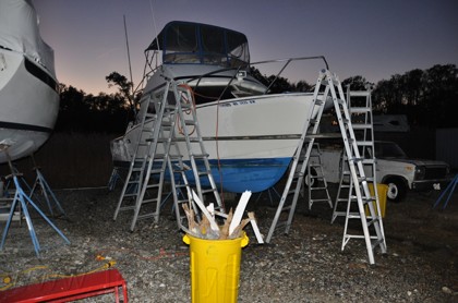 1976 Chris Craft SF 32 Core Replacement/Soda Blast 