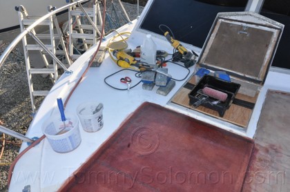 1976 Chris Craft SF 32 Core Replacement/Soda Blast 