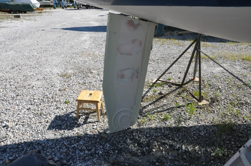 1984 Mirage 30 Bottom Keel Rudder - 120