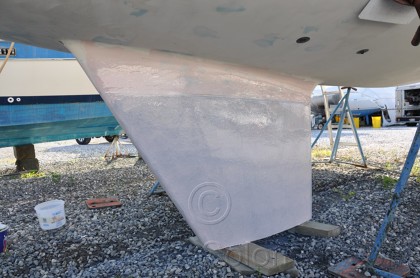 1984 Mirage 30 Bottom Keel Rudder - 109