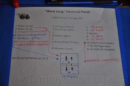 1984 Mirage 30 Bottom/Keel/Rudder/Electrical - 272