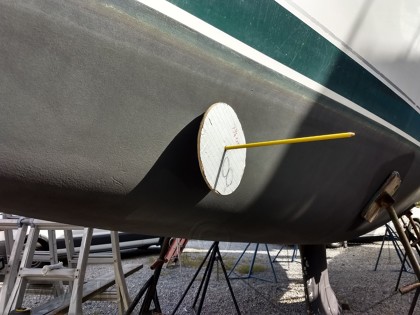 1999 Beneteau 38 Oceanis Bow Thruster Tube Install - 2