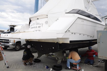 2013 Regal 42-SC Wing Molding/Swim Platform/Aft Hatch Repair - 140