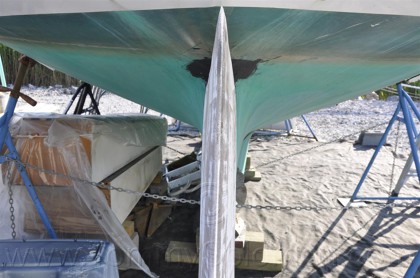 34' Tartan CB Sloop Rudder Rebuild - 76