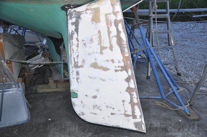 34' Tartan CB Sloop Rudder Rebuild - 88