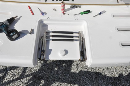 38 Pursuit Swim Platform Damage - 40