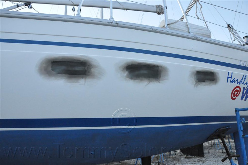 Bavaria 34 - Cosmetic Gel-Coat Repair - 11