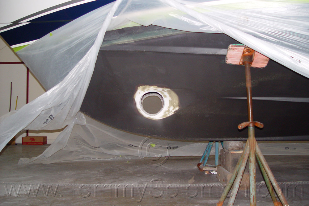 Bow Thruster 47 Riviera Install - 6