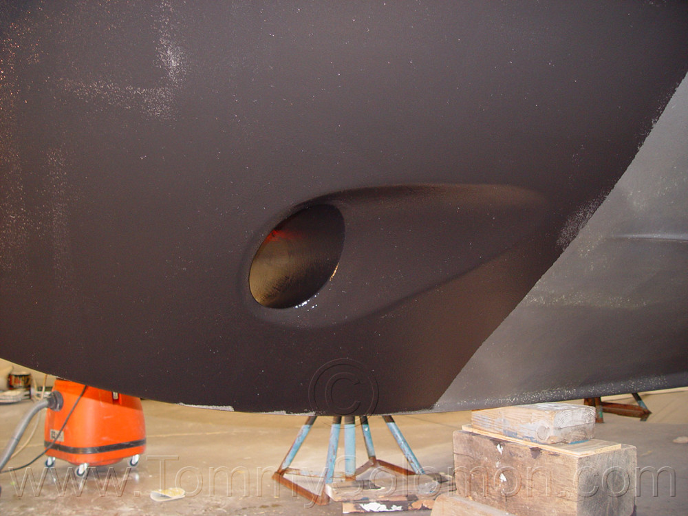 Bow Thruster 47 Riviera Install - 18