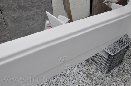 Custom glass cold-mold shelf, within nose cone - 34