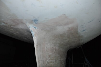 1985 Ericson Drop Keel, Glass Keel, Vinyl Ester Barrier Coat (No WAX-SOL) - 61