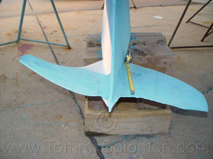 Lead Wing Keel straightened after grounding - 1