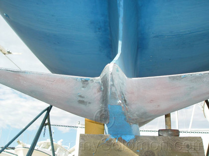 Lead Wing Keel straightened after grounding - 15