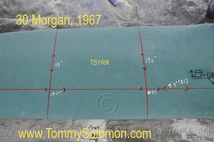 1967 Morgan 30 Swing Keel/Center Board Dimensions - 6