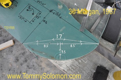 1967 Morgan 30 Swing Keel/Center Board Dimensions - 10
