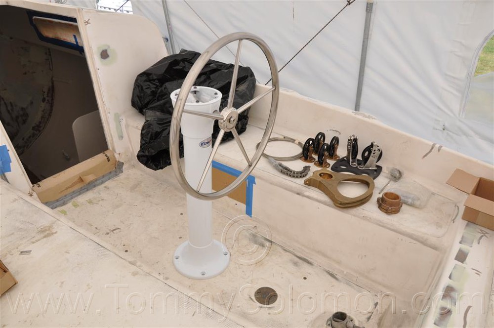 1967 Morgan 30 Tiller to Edson Wheel Conversion - 4