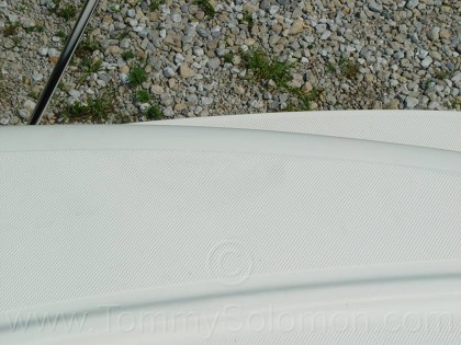 Fiberglass Gel-coat/Hand cut non-skid repair - 11