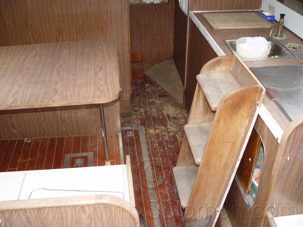 Teak Companionway Ladder Refurb - 1