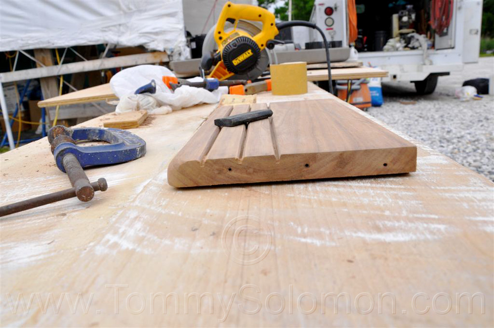 Teak Companionway Ladder Refurb - 10