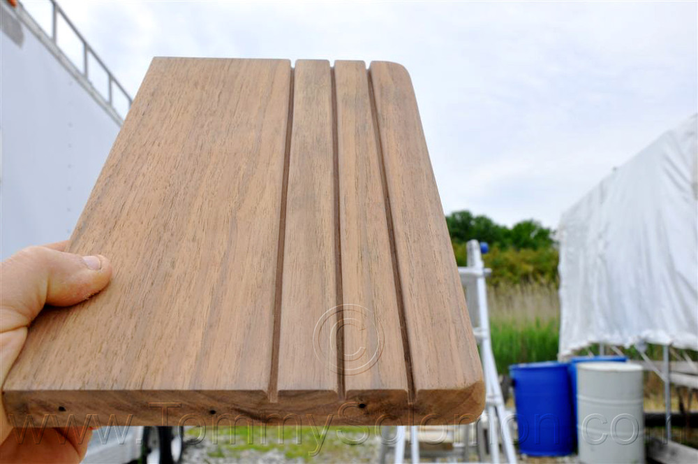 Teak Companionway Ladder Refurb - 16