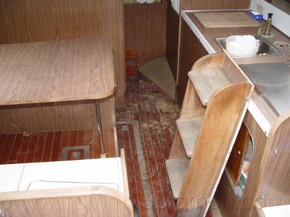 Teak Companionway Ladder Refurb - 1