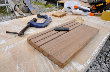 Teak Companionway Ladder Refurb - 11