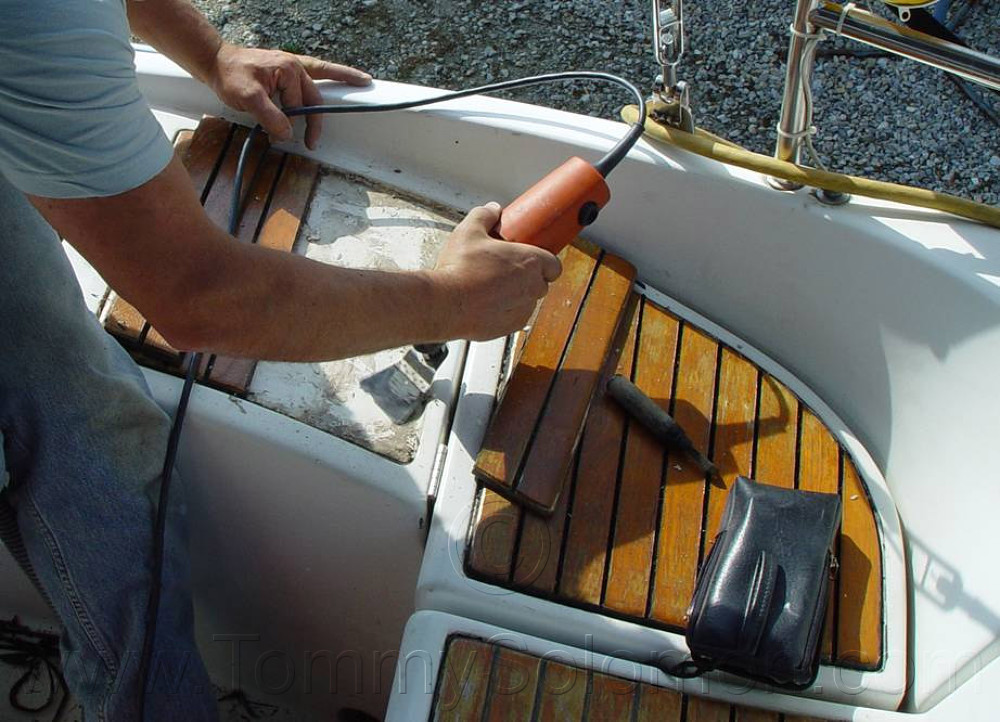 Teak Seam-Joint Re-Bed - 14