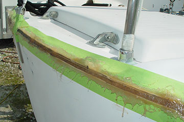 Backstay Plate Failure / Cap-Hull Separation - During