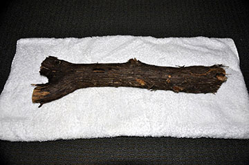 Hand Carved Cedar - Before