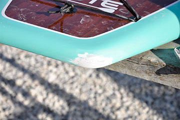 Surfboard Repair - During